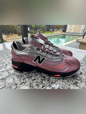 New Balance Women's Pink and Silver 1000 Series Sneakers
